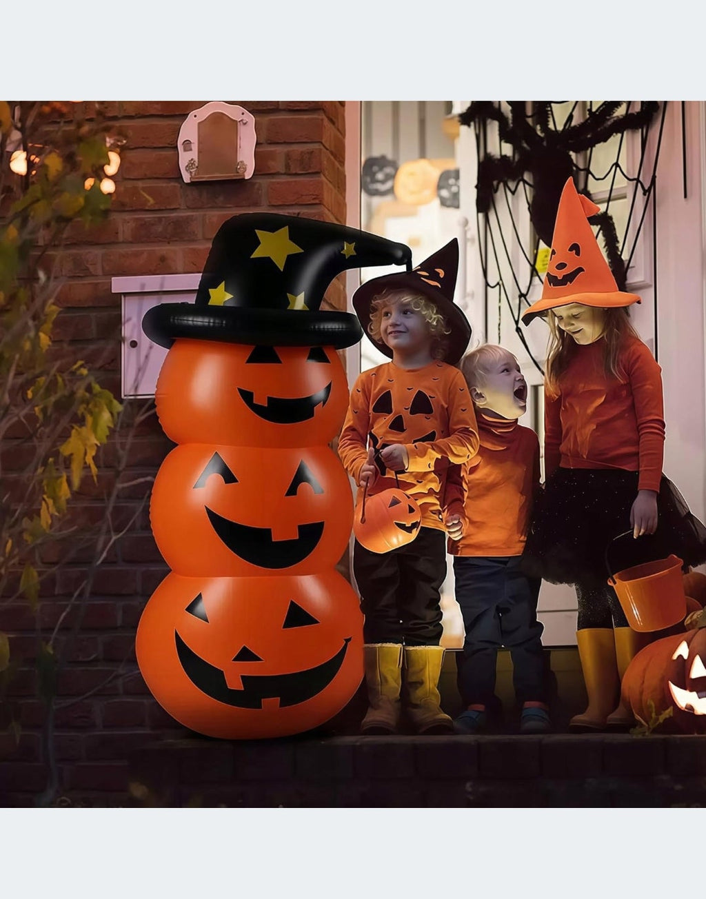 FELFÚJHATÓ TÖK HALLOWEEN LED FÉNY DEKORÁCIÓ A KERTBE ÉS A HÁZBA