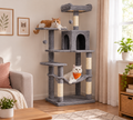 Kaparófa macskáknak 138 cm Világosszürke WERDANO PETS